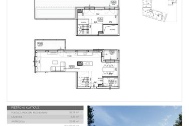Rzut - Mieszkanie na sprzedaż 1 pokój o powierzchni 81,09 m² - numer 78 w Wave etap II