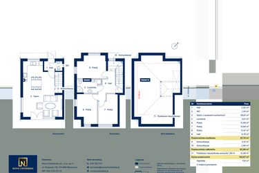 Rzut - Dom na sprzedaż 4 pokoje o powierzchni 93,99 m² - numer 5 w Nova Zabielska 2