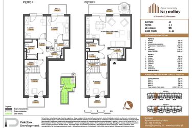 Rzut - Mieszkanie na sprzedaż 5 pokoi o powierzchni 109,31 m² - numer 06.A2 w Apartamenty Krynoliny