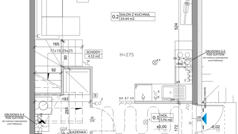 Rzut - Dom na sprzedaż 4 pokoje o powierzchni 82,54 m² - numer 21B w Ogrody Przyjaciół 5 etap II