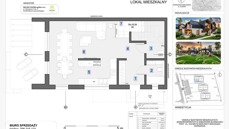 Rzut - Dom na sprzedaż 4 pokoje o powierzchni 136 m² - numer 2 w Zielony Olesin