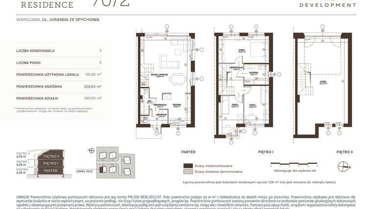 Rzut - Dom na sprzedaż 5 pokoi o powierzchni 125,82 m² - numer 70_2 w Juranda Residence