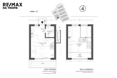 Rzut - Dom na sprzedaż 3 pokoje o powierzchni 49,8 m² - numer H32 w Sea House Wicie