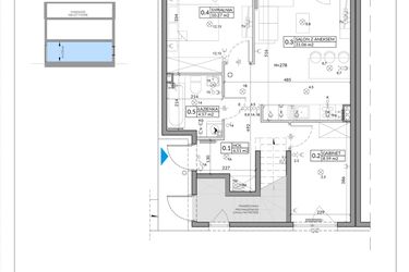 Rzut - Mieszkanie na sprzedaż 3 pokoje o powierzchni 53,49 m² - numer 61A w Domy na Witosa etap 2A i 2B