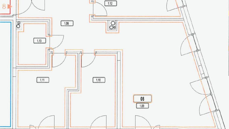 Rzut - Mieszkanie na sprzedaż 4 pokoje o powierzchni 89,33 m² - numer M-D08 w Wzgórze Wielickie
