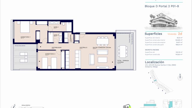 Rzut - Mieszkanie na sprzedaż 2 pokoje o powierzchni 133,05 m² - numer A11-040 w Unika I