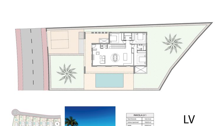 Rzut - Dom na sprzedaż 3 pokoje o powierzchni 144,1 m² - numer 3 w Las Villas