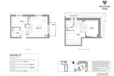 Rzut - Mieszkanie na sprzedaż 3 pokoje o powierzchni 64,09 m² - numer G36 w Wileńska Park