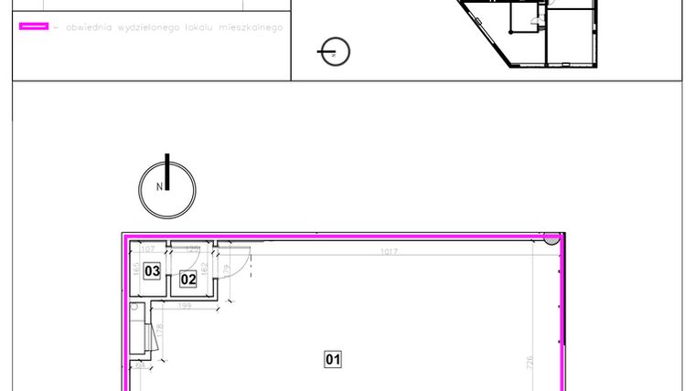Rzut - Lokal użytkowy na sprzedaż 1 pokój o powierzchni 89,11 m² - numer 2.A.4 w Nowe Miasto Polesie etap IIIa