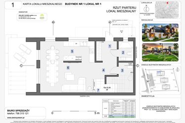 Rzut - Dom na sprzedaż 4 pokoje o powierzchni 140,18 m² - numer 1 w Zielony Olesin
