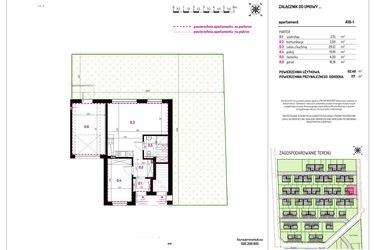 Rzut - Mieszkanie na sprzedaż 3 pokoje o powierzchni 62,4 m² - numer A18-1 w Aleja Kwitnącej Wiśni