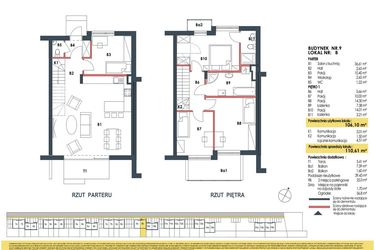Rzut - Dom na sprzedaż 5 pokoi o powierzchni 110,61 m² - numer 9b w Waw.Re