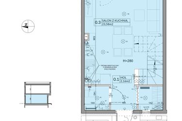 Rzut - Dom na sprzedaż 3 pokoje o powierzchni 61,95 m² - numer 34 w Boska Ksawerowska 2 etap 3