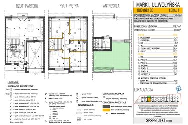 Rzut - Dom na sprzedaż 5 pokoi o powierzchni 119,71 m² - numer 30/1 w Osiedle Skrzetuskiego II