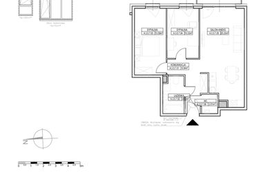 Rzut - Mieszkanie na sprzedaż 3 pokoje o powierzchni 64,17 m² - numer A.3.5.7 w Rytm