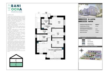Rzut - Dom na sprzedaż 4 pokoje o powierzchni 69,99 m² - numer A9.1 w HEJ! Baniocha