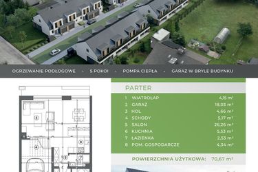 Rzut - Dom na sprzedaż 5 pokoi o powierzchni 125,09 m² - numer C.1.3 w Beskidzka Park