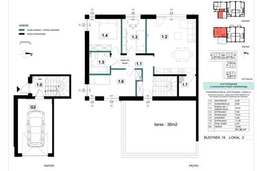 Rzut - Mieszkanie na sprzedaż 4 pokoje o powierzchni 91,36 m² - numer 18-2 w Błonie Bosco