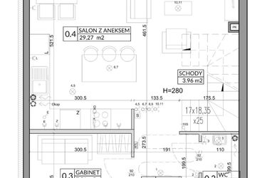 Rzut - Dom na sprzedaż 4 pokoje o powierzchni 93,97 m² - numer 6B w Nova Magdalenka 6