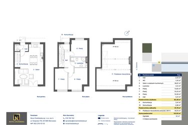 Rzut - Dom na sprzedaż 4 pokoje o powierzchni 91,78 m² - numer 6 w Nova Zabielska 2