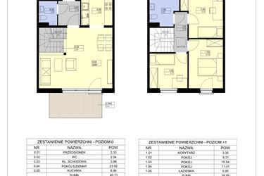 Rzut - Dom na sprzedaż 4 pokoje o powierzchni 80,27 m² - numer I.II.E-06 w Osiedle Zastawna