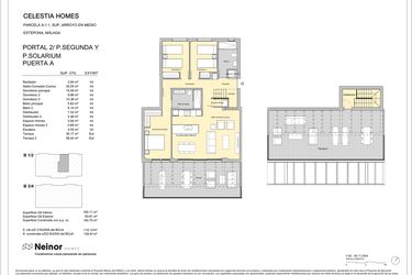 Rzut - Mieszkanie na sprzedaż 3 pokoje o powierzchni 122,4 m² - numer CH-22A w Celestia Homes