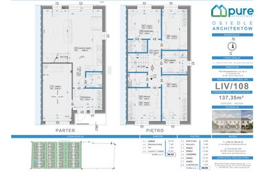 Rzut - Dom na sprzedaż 5 pokoi o powierzchni 137,35 m² - numer 108 w Osiedle Architektów etap IXa
