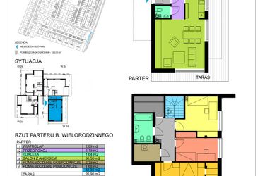 Rzut - Mieszkanie na sprzedaż 4 pokoje o powierzchni 109,07 m² - numer W2D w Błękitne Aleje