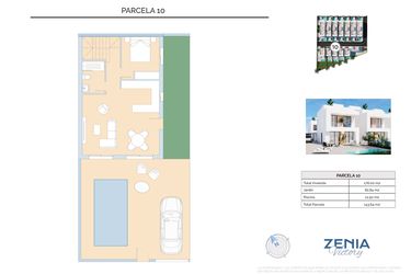 Rzut - Dom na sprzedaż 3 pokoje o powierzchni 143,64 m² - numer 10 w La Zenia Victory - Orihuela Costa
