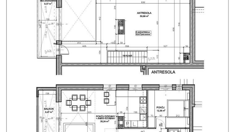 Rzut - Mieszkanie na sprzedaż 2 pokoje o powierzchni 116,89 m² - numer N.D.03.20 w Nobilis
