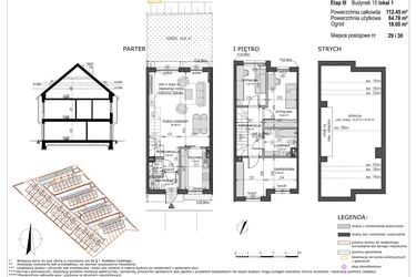 Rzut - Mieszkanie na sprzedaż 4 pokoje o powierzchni 84,79 m² - numer B15/L1 w Słoneczne Ogrody