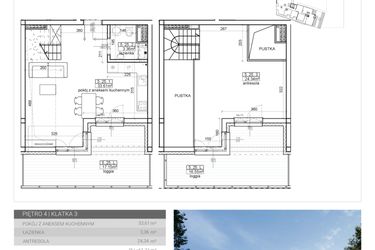 Rzut - Mieszkanie na sprzedaż 3 pokoje o powierzchni 61,31 m² - numer 97 w Wave