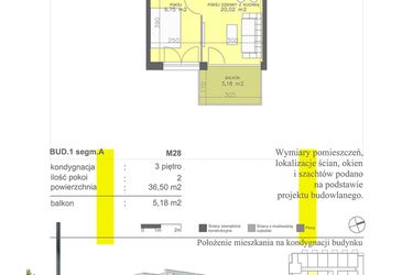 Rzut - Mieszkanie na sprzedaż 5 pokoi o powierzchni 127,46 m² - numer M28 w Apartamenty Dwa Światy etap II