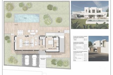 Rzut - Dom na sprzedaż 4 pokoje o powierzchni 282,71 m² - numer 2 w Domy  w Polop - 41725523