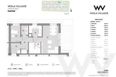 Rzut - Dom na sprzedaż 4 pokoje o powierzchni 117,93 m² - numer B.3A/2 w Wola Village