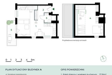 Rzut - Mieszkanie na sprzedaż 2 pokoje o powierzchni 56,85 m² - numer M30 w Park-Wojszyce