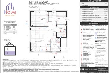 Rzut - Dom na sprzedaż 3 pokoje o powierzchni 59 m² - numer D1.1 w Nove Piaseczno 2