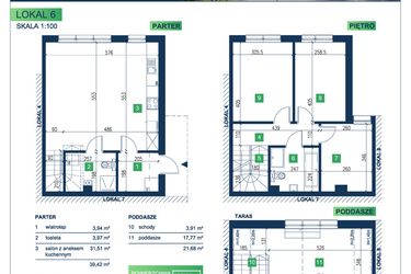 Rzut - Dom na sprzedaż 5 pokoi o powierzchni 105,95 m² - numer 6 w Vista Forest