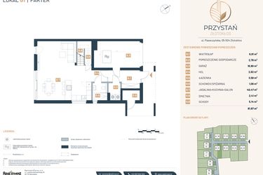 Rzut - Dom na sprzedaż 5 pokoi o powierzchni 157,29 m² - numer G1 w Przystań Złotokłos