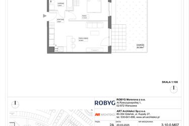 Rzut - Mieszkanie na sprzedaż 1 pokój o powierzchni 29,9 m² - numer 3.10.0M07 w Szumilas etap III