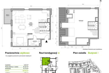 Rzut - Mieszkanie na sprzedaż 4 pokoje o powierzchni 107,52 m² - numer I.4.M11 w Przemyska Vita