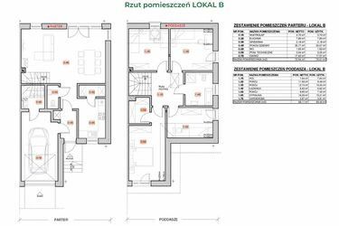 Rzut - Dom na sprzedaż 5 pokoi o powierzchni 130,47 m² - numer 21B/1 w Dolina Kłodawy