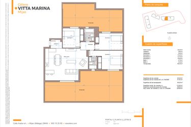 Rzut - Mieszkanie na sprzedaż 3 pokoje o powierzchni 97,32 m² - numer P5-3B w Vitta Marina