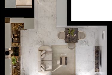 Rzut - Mieszkanie na sprzedaż 1 pokój o powierzchni 30,65 m² - numer B11/5/182 w GEMINI G-7