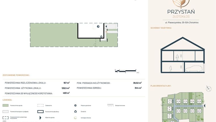 Rzut - Dom na sprzedaż 5 pokoi o powierzchni 157,29 m² - numer D1 w Przystań Złotokłos