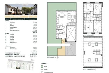 Rzut - Dom na sprzedaż 5 pokoi o powierzchni 140,48 m² - numer B5 w Cisova Park etap II