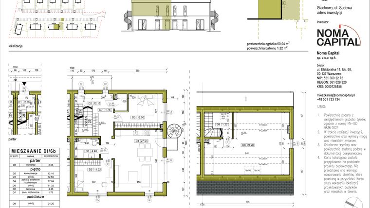 Rzut - Mieszkanie na sprzedaż 4 pokoje o powierzchni 97,34 m² - numer DI.6b w Sady Stachowo etap II