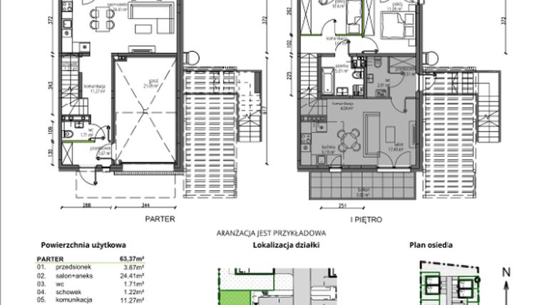 Rzut - Mieszkanie na sprzedaż 3 pokoje o powierzchni 91,64 m² - numer B06.L1 w Rokokowa Vita