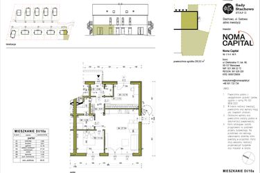 Rzut - Mieszkanie na sprzedaż 3 pokoje o powierzchni 66,84 m² - numer DI.10a w Sady Stachowo etap II