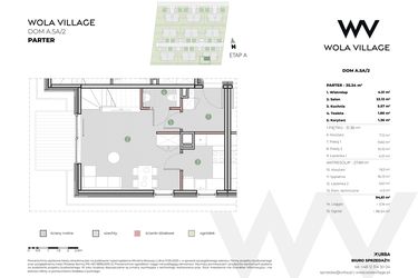 Rzut - Dom na sprzedaż 4 pokoje o powierzchni 95,04 m² - numer A.5A/2 w Wola Village